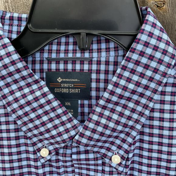 Members Mark NWOT Men's Stretch Oxford Sz XXL - Picture 3 of 4